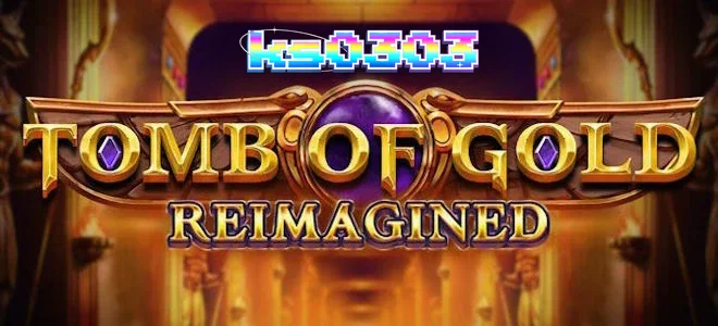 Tampilan visual slot Tomb of Gold Reimagined dengan nuansa emas dan kuno